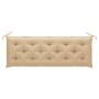 Garden bench with cushion solid acacia wood 157 cm by vidaXL, garden benches - Ref: Foro24-3064284, Price: 180,58 €, Discount: %