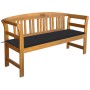 Gartenbank mit Kissen aus massivem Akazienholz 157 cm von vidaXL, Gartenbänke - Ref: Foro24-3064266, Preis: 179,66 €, Rabatt: %