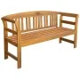 Garden bench with cushion solid acacia wood 157 cm by vidaXL, garden benches - Ref: Foro24-3064266, Price: 184,23 €, Discount: %