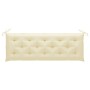 Garden bench with cushion solid acacia wood 157 cm by vidaXL, garden benches - Ref: Foro24-3064283, Price: 172,69 €, Discount: %