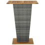 Garden bar furniture set 9 pieces and gray PE rattan cushions by vidaXL, Garden sets - Ref: Foro24-3064855, Price: 454,67 €, ...