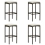 5-teiliges Gartenbar-Set und braune Kissen aus synthetischem Rattan von vidaXL, Gartensets - Ref: Foro24-3064761, Preis: 224,...