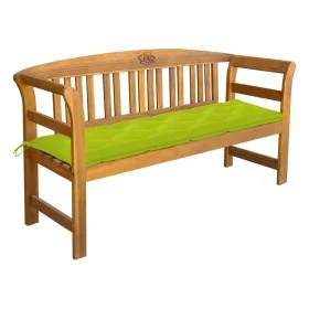 Garden bench with cushion solid acacia wood 157 cm by vidaXL, garden benches - Ref: Foro24-3064292, Price: 184,97 €, Discount: %