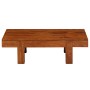Mesa de centro madera maciza acacia acabado miel 100x50x30 cm