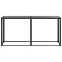 Black tempered glass console table 160x35x75.5 cm by vidaXL, Side tables - Ref: Foro24-331679, Price: 83,41 €, Discount: %