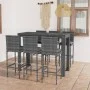Gartenbarmöbel 7 Stk. PE-, Rattan- und Anthrazitkissen von vidaXL, Gartensets - Ref: Foro24-3064801, Preis: 532,11 €, Rabatt: %