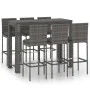 Gartenbarmöbel 7 Stk. PE-, Rattan- und Anthrazitkissen von vidaXL, Gartensets - Ref: Foro24-3064801, Preis: 532,11 €, Rabatt: %