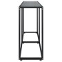 Black tempered glass console table 160x35x75.5 cm by vidaXL, Side tables - Ref: Foro24-331679, Price: 83,41 €, Discount: %