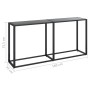 Schwarzer Konsolentisch aus gehärtetem Glas, 160 x 35 x 75,5 cm von vidaXL, Seitentische - Ref: Foro24-331679, Preis: 83,51 €...