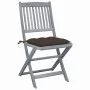 Klappbare Gartenstühle 4 Stück Kissen massives Akazienholz von vidaXL, Gartenstühle - Ref: Foro24-3064586, Preis: 208,81 €, R...