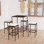 5-piece garden bar set and brown synthetic rattan cushions by vidaXL, Garden sets - Ref: Foro24-3064819, Price: 208,20 €, Dis...