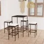 5-piece garden bar set and brown synthetic rattan cushions by vidaXL, Garden sets - Ref: Foro24-3064819, Price: 205,89 €, Dis...