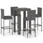 5-piece garden bar furniture set and gray synthetic rattan cushions by vidaXL, Garden sets - Ref: Foro24-3064795, Price: 383,...