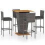 5-teiliges Garten-Barmöbel-Set und graue PE-Rattan-Kissen von vidaXL, Gartensets - Ref: Foro24-3064861, Preis: 534,18 €, Raba...
