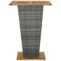 5-teiliges Garten-Barmöbel-Set und graue PE-Rattan-Kissen von vidaXL, Gartensets - Ref: Foro24-3064861, Preis: 519,91 €, Raba...