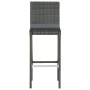 5-piece garden bar furniture set and gray PE rattan cushions by vidaXL, Garden sets - Ref: Foro24-3064861, Price: 513,20 €, D...