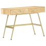 Schreibtisch aus massivem Mangoholz mit Schubladen 100x55x75 cm von vidaXL, Schreibtische - Ref: Foro24-286150, Preis: 184,10...
