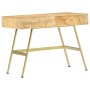 Schreibtisch aus massivem Mangoholz mit Schubladen 100x55x75 cm von vidaXL, Schreibtische - Ref: Foro24-286150, Preis: 184,10...