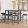 9 Stück Gartenbar Möbel Kissen synthetisches Rattan grau von vidaXL, Gartensets - Ref: Foro24-3064791, Preis: 356,95 €, Rabat...