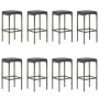 9 Stück Gartenbar Möbel Kissen synthetisches Rattan grau von vidaXL, Gartensets - Ref: Foro24-3064791, Preis: 367,50 €, Rabat...