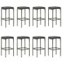 Garden bar furniture set, 9 pieces, with gray synthetic rattan cushions. by vidaXL, Garden sets - Ref: Foro24-3064791, Price:...