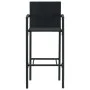 Garden table and high stools and cushions 3 pcs black PE rattan by vidaXL, Garden sets - Ref: Foro24-3064837, Price: 261,02 €...