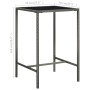 Gartentisch und Hochhocker 5 Stück graues synthetisches Rattan von vidaXL, Gartensets - Ref: Foro24-3064821, Preis: 207,73 €,...