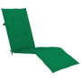 Garden lounger with footrest and cushion in solid acacia wood by vidaXL, Loungers - Ref: Foro24-3064019, Price: 136,90 €, Dis...