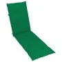 Garden lounger with footrest and cushion in solid acacia wood by vidaXL, Loungers - Ref: Foro24-3064019, Price: 136,58 €, Dis...