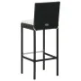 5-teiliges Garten-Barmöbel-Set und schwarze synthetische Rattankissen von vidaXL, Gartensets - Ref: Foro24-3064796, Preis: 44...