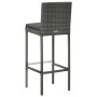 Garden bar set 5 pieces gray synthetic rattan cushions by vidaXL, Garden sets - Ref: Foro24-3064797, Price: 400,29 €, Discoun...