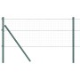 Poste de cerca 26 pcs Verde 3.2 x 3.2 x 120 cm Acero