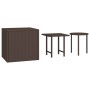 3-piece brown synthetic rattan side table set by vidaXL, Side tables - Ref: Foro24-319387, Price: 41,01 €, Discount: %