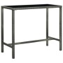 Garden table and high stools 5 pieces gray synthetic rattan by vidaXL, Garden sets - Ref: Foro24-3064833, Price: 398,22 €, Di...