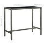 Garden table and high stools 5 pieces gray synthetic rattan by vidaXL, Garden sets - Ref: Foro24-3064833, Price: 398,22 €, Di...
