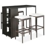 5-piece garden bar set and brown synthetic rattan cushions by vidaXL, Garden sets - Ref: Foro24-3064913, Price: 264,19 €, Dis...