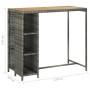 5-piece garden bar set and gray synthetic rattan cushions by vidaXL, Garden sets - Ref: Foro24-3064917, Price: 272,42 €, Disc...