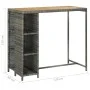 5-piece garden bar set and gray synthetic rattan cushions by vidaXL, Garden sets - Ref: Foro24-3064917, Price: 269,96 €, Disc...