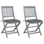 Klappbare Gartenstühle 2 Stück Kissen massives Akazienholz von vidaXL, Gartenstühle - Ref: Foro24-3064552, Preis: 118,93 €, R...