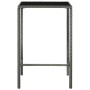 Garden table and high stools 3 pieces synthetic rattan gray by vidaXL, Garden sets - Ref: Foro24-3064829, Price: 234,23 €, Di...