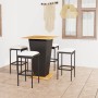 5-teiliges Garten-Barmöbel-Set und schwarze PE-Rattan-Kissen von vidaXL, Gartensets - Ref: Foro24-3064852, Preis: 334,95 €, R...