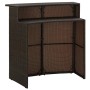 3-piece garden bar furniture set and brown cushions by vidaXL, Garden sets - Ref: Foro24-3064872, Price: 265,28 €, Discount: %