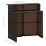 Juego de muebles de bar para jardín 3 piezas y cojines marrón de vidaXL, Conjuntos de jardín - Ref: Foro24-3064872, Precio: 2...