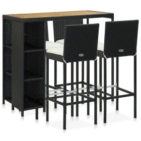 5-piece garden bar set and black synthetic rattan cushions by vidaXL, Garden sets - Ref: Foro24-3064920, Price: 405,52 €, Dis...