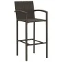 3-piece garden bar set with brown synthetic rattan cushions by vidaXL, Garden sets - Ref: Foro24-3064836, Price: 203,72 €, Di...