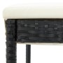 5-teiliges Gartenbar-Set und schwarze Kissen aus synthetischem Rattan von vidaXL, Gartensets - Ref: Foro24-3064920, Preis: 41...