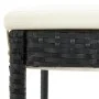 5-teiliges Gartenbar-Set und schwarze Kissen aus synthetischem Rattan von vidaXL, Gartensets - Ref: Foro24-3064920, Preis: 40...