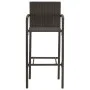3-piece garden bar set with brown synthetic rattan cushions by vidaXL, Garden sets - Ref: Foro24-3064836, Price: 203,72 €, Di...