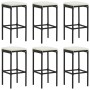 8-piece garden bar set and black synthetic rattan cushions by vidaXL, Garden sets - Ref: Foro24-3064926, Price: 819,92 €, Dis...