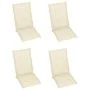 Reclining garden chairs 4 pcs solid acacia wood cushions by vidaXL, Garden chairs - Ref: Foro24-3065379, Price: 278,97 €, Dis...